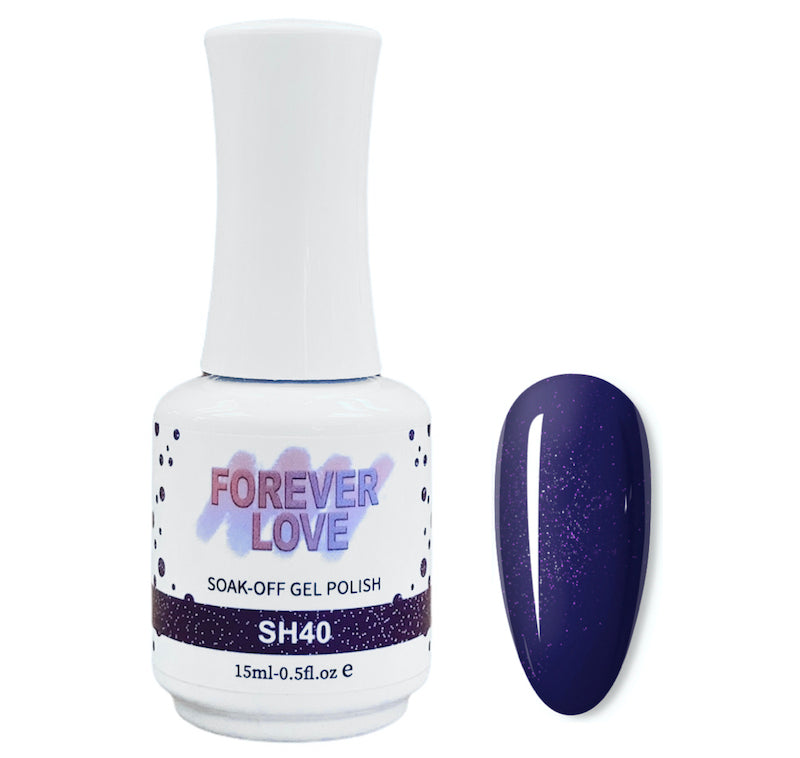 Gel SH40 - Forever Love Shimmer Gel Nail Polish Purple