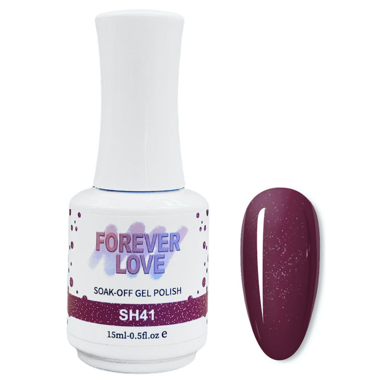 Gel SH41 - Forever Love Shimmer Gel Nail Polish Purple