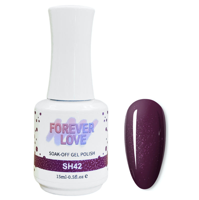 Gel SH42 - Forever Love Shimmer Gel Nail Polish Purple