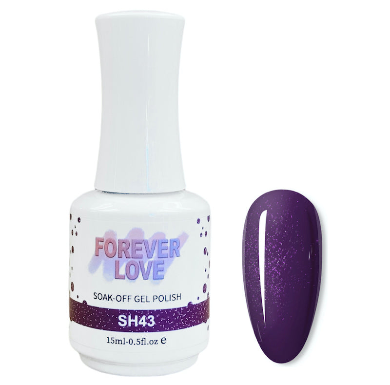 Gel SH43 - Forever Love Shimmer Gel Nail Polish Purple