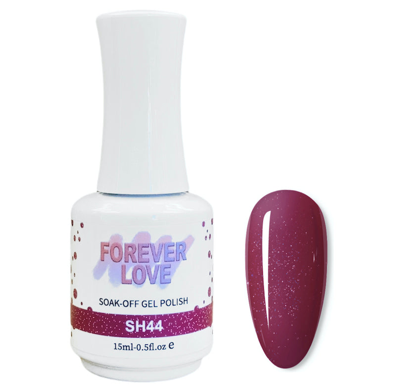 Gel SH44 - Forever Love Shimmer Gel Nail Polish Purple