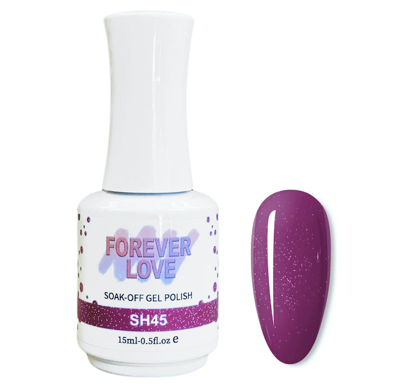 Gel SH45 - Forever Love Shimmer Gel Nail Polish Purple