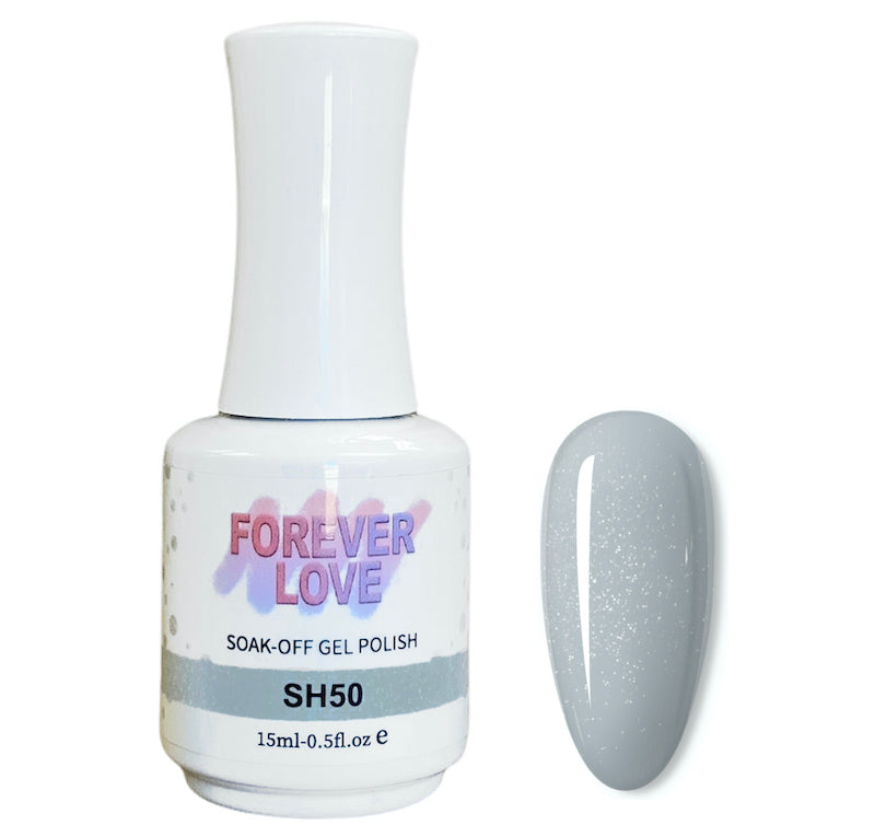 Gel SH50 - Forever Love Shimmer Gel Nail Polish Gray