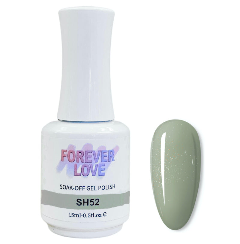 Gel SH52 - Forever Love Shimmer Gel Nail Polish Gray