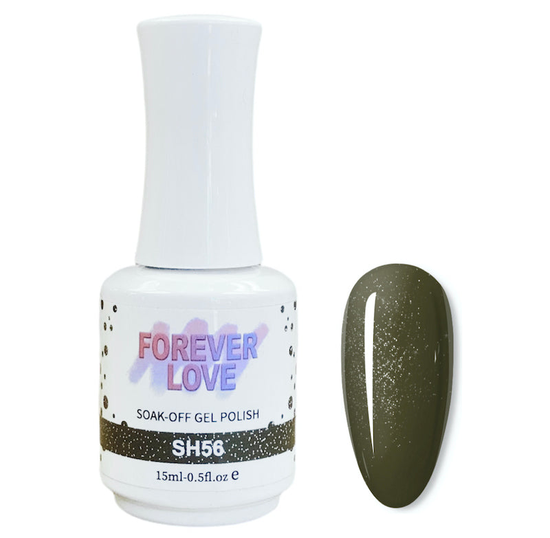 Gel SH56 - Forever Love Shimmer Gel Nail Polish Green
