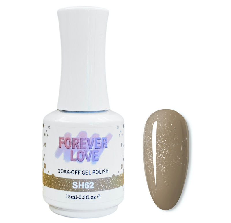 Gel SH62 - Forever Love Shimmer Gel Nail Polish Gray