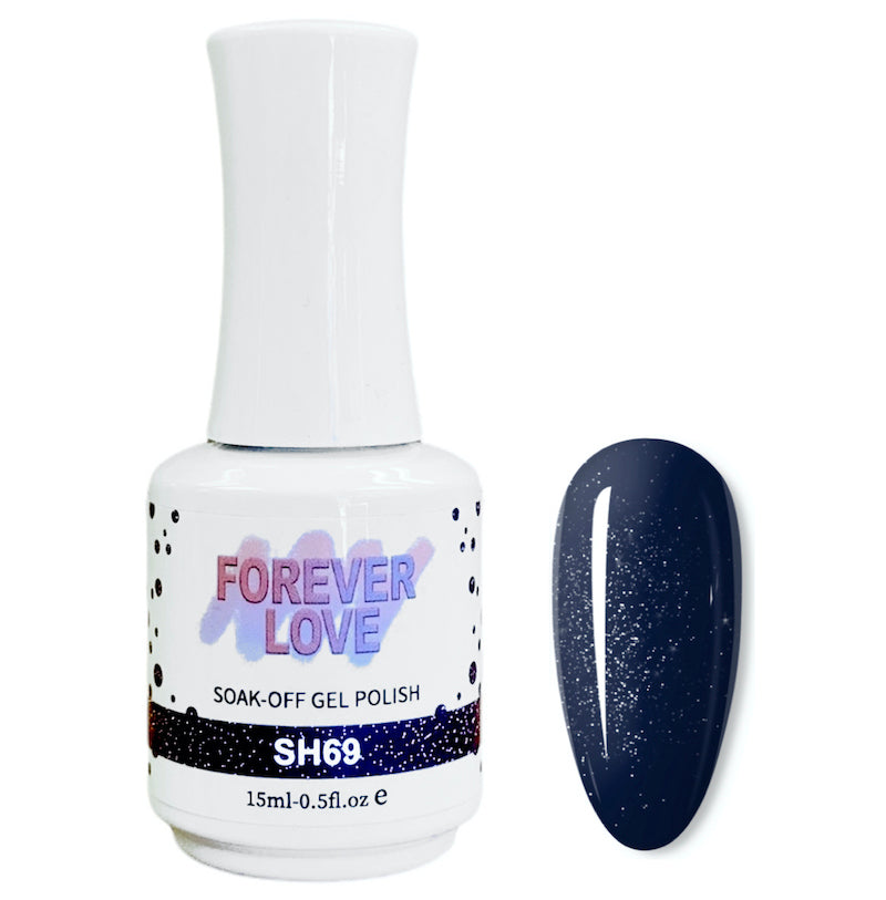 Gel SH69 - Forever Love Shimmer Gel Nail Polish Blue