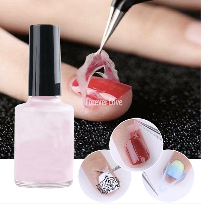Liquid Tape - Forever Love Simply Peel Liquid Latex for Nails - Nail Polish Protector for Fingers - Nail Peel Off Liquid Tape - Peel Away Liquid Nail Tape - Nail Polish Guard - Nail Latex Peel Off