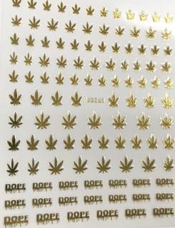 Forever Love Nail Art Stickers Decals Weed Marijuana Cannabis