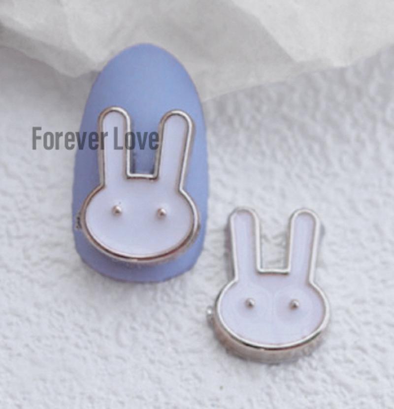 Forever Love Nail Art Charms Rabbits Bunnies