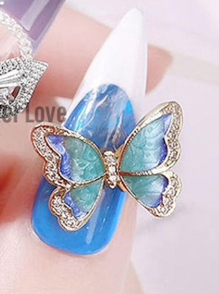 Forever Love Nail Art Charms Butterflies