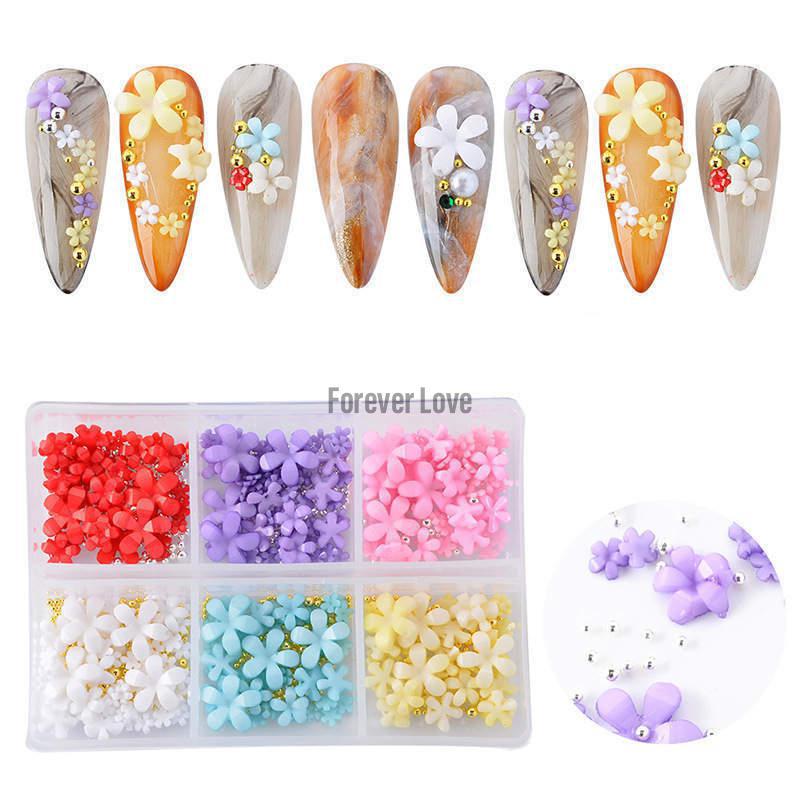 Forever Love Nail Art Charms 3D Flowers