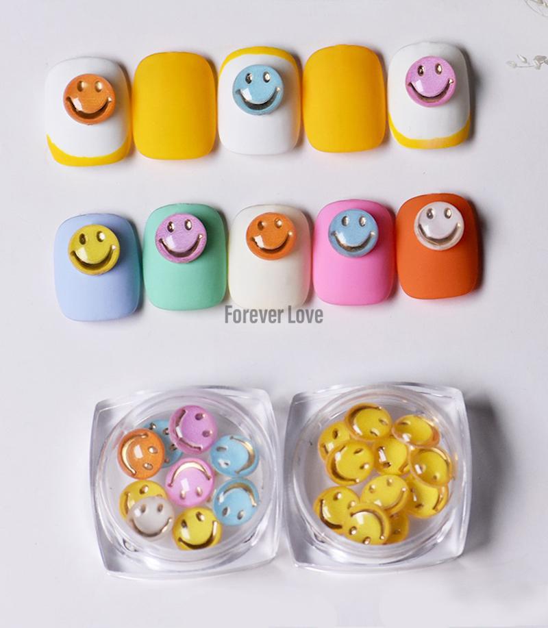 Forever Love Nail Art Charms Smiley Face