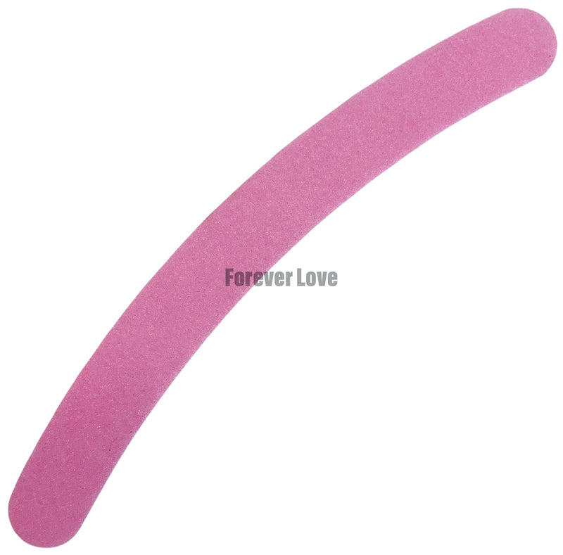 File 80/80 ( Pink Curve) - Forever Love Professional Double Sided Nail Files