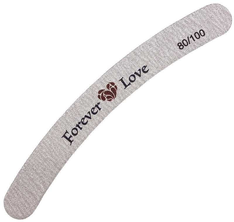 File 80/100 ( Zebra Curve) - Forever Love Professional Double Sided Nail Files