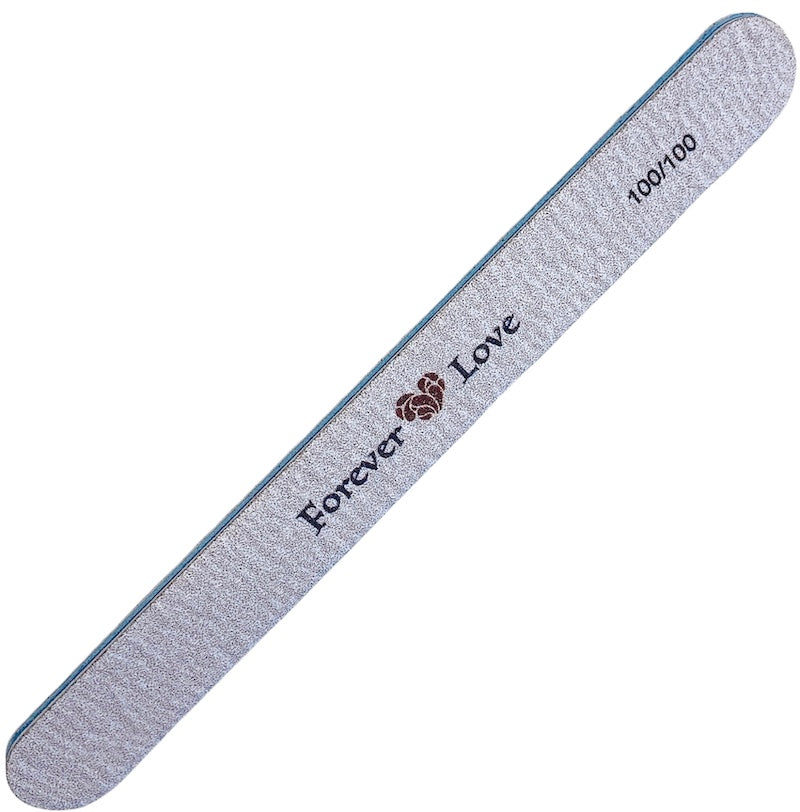 File 100/100 ( Zebra Straight) - Forever Love Professional Double Sided Nail Files