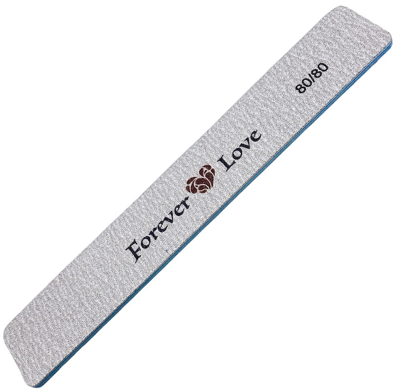 File 80/80 (Zebra Straight Jumbo) - Forever Love Professional Double Sided Nail Files